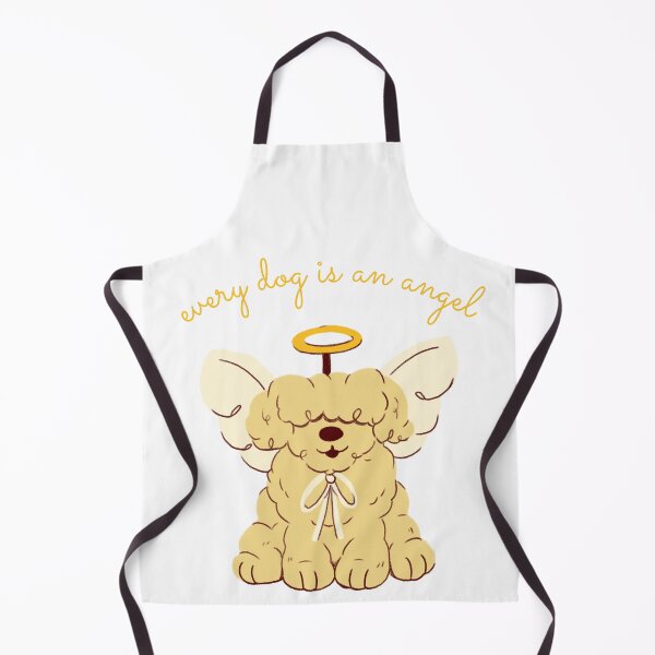 Item preview, Cute Halloween Curly-haired dog as angel Pet Costume designed and sold by Dark & Darling.