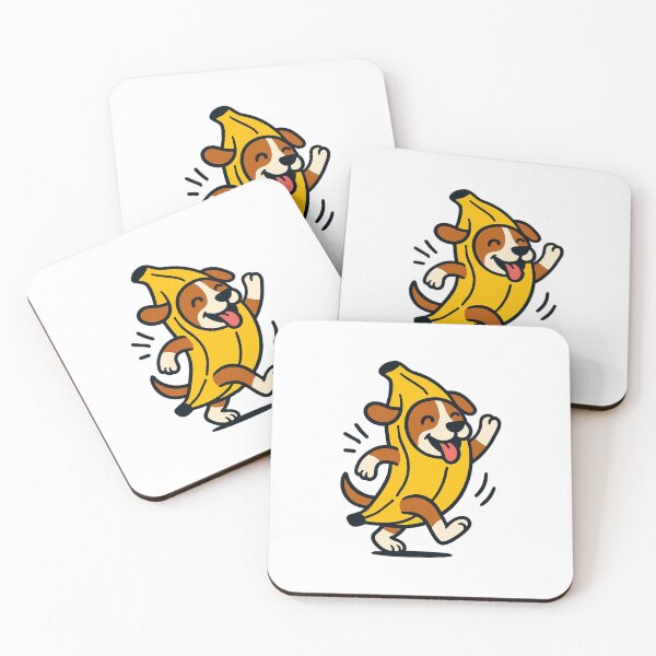 Item preview, Dancing Banana Dog - Funny Cartoon Meme Art Print designed and sold by OnPointOutfits.