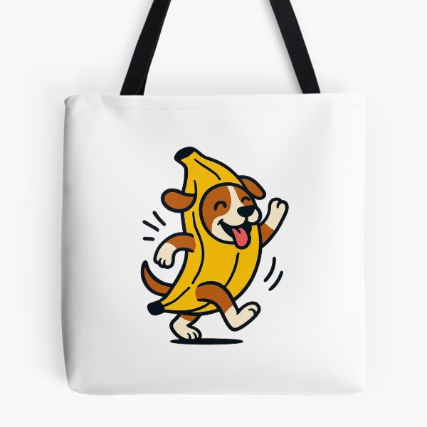 Artikelvorschau, Tanzender Bananenhund - Lustiges Cartoon-Mem Kunstdruck entworfen und verkauft von OnPointOutfits.