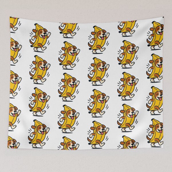 Item preview, Impresión artística de meme de dibujos animados divertidos de perro plátano bailarín designed and sold by OnPointOutfits.