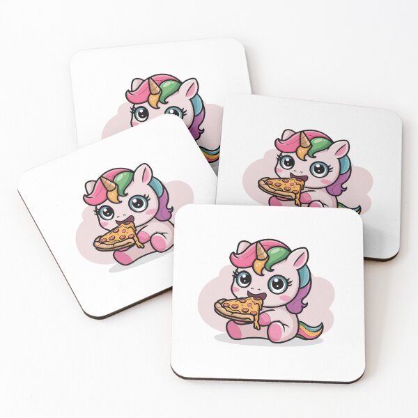Item preview, unicorn eating pizza designed and sold by Eternalski.