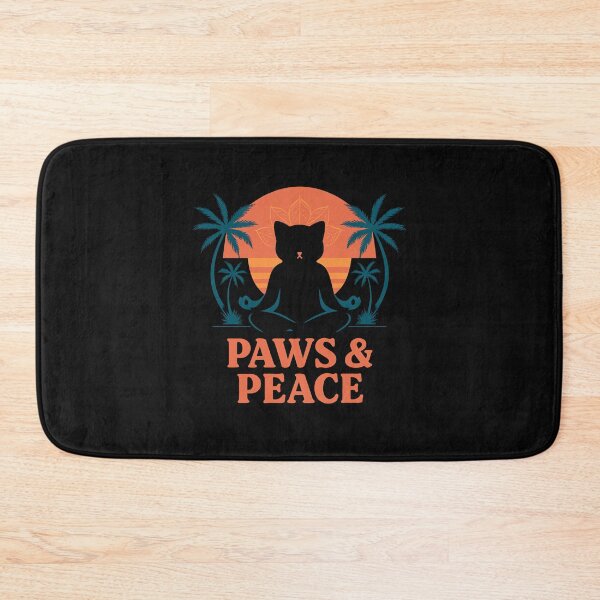 Item preview, Paws & Peace Cat Meditation Design – Zen Sunset Yoga Vibes designed and sold by Furr-n-Purr.