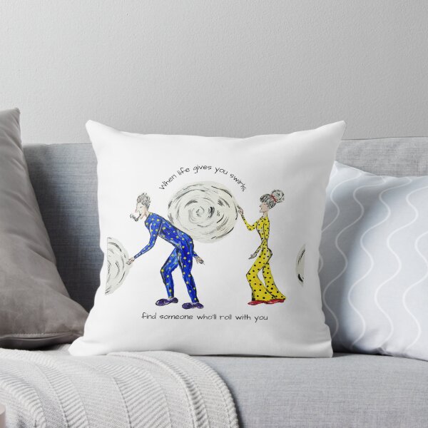 Item preview, Retro Couple in a Swirling World designed and sold by Meduki.