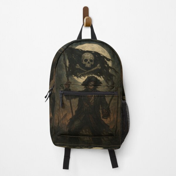 Item preview, Pirate Legend – Dramatic Post-Battle Scene Under a Full Moon designed and sold by Wild-way Art.