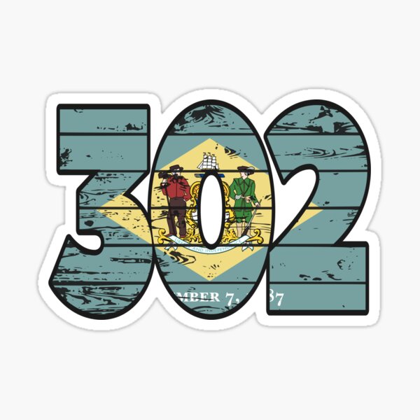 Item preview, LOVE THAT  302 LIFE - YOUR FAVORITE AREA CODE WITH A HEAVY WOOD OVERLAY DISTRESS designed and sold by NotYourDesign.