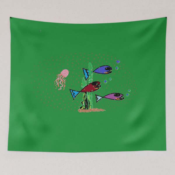 Item preview, UnderwaterArt,ColorfulFish,OctopusDesign,OceanInspired,FlowingOctopus, designed and sold by ARTFULDSIGN.