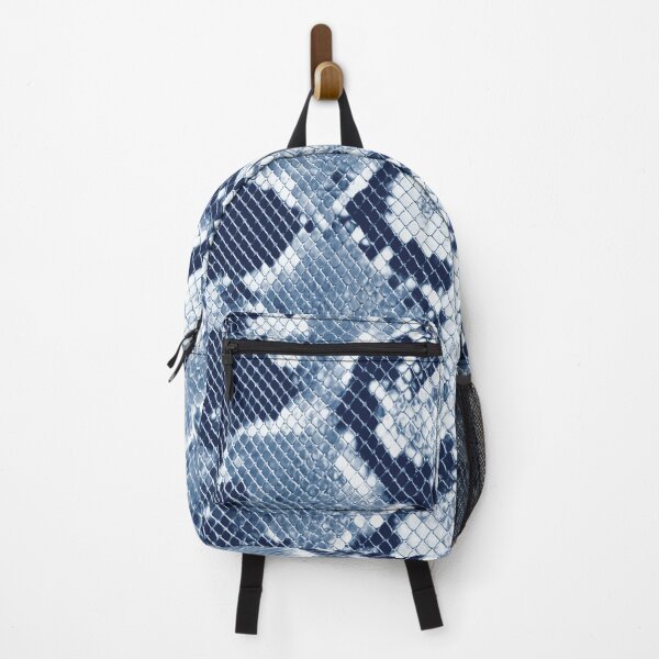 Item preview, Indigo Snakeskin Bold Abstract Animal Pattern in Blue Tones designed and sold by trajeado14.