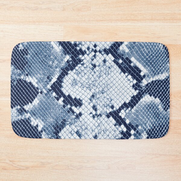 Item preview, Indigo Snakeskin Bold Abstract Animal Pattern in Blue Tones designed and sold by trajeado14.