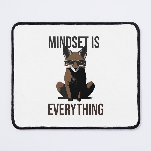 Item preview, Mindset Is Everything – Minimalist Fox Sticker designed and sold by ZASfx.