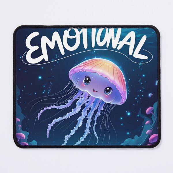 Item preview, Cute Colorful Emotional Jellyfish designed and sold by FishFriends.