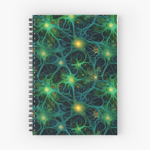 Item preview,  Neural Energy – Glowing Green Abstract Brain Network Design designed and sold by myprintedgems.