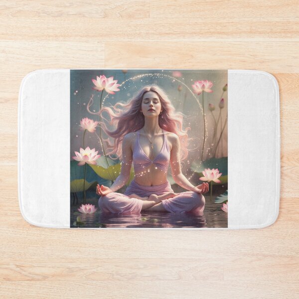 Item preview, Radiant Stillness – Lotus Meditation Muse designed and sold by EightMustangs.