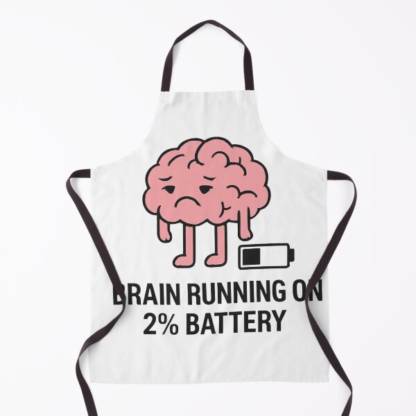Item preview, Brain Running on 2% Battery – Minimalist Mind State designed and sold by PulseGraph.