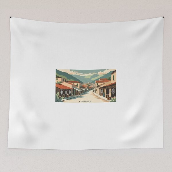 Item preview, Chordeleg Ecuador's vintage design featuring streets and jewelry stores designed and sold by StormArte.