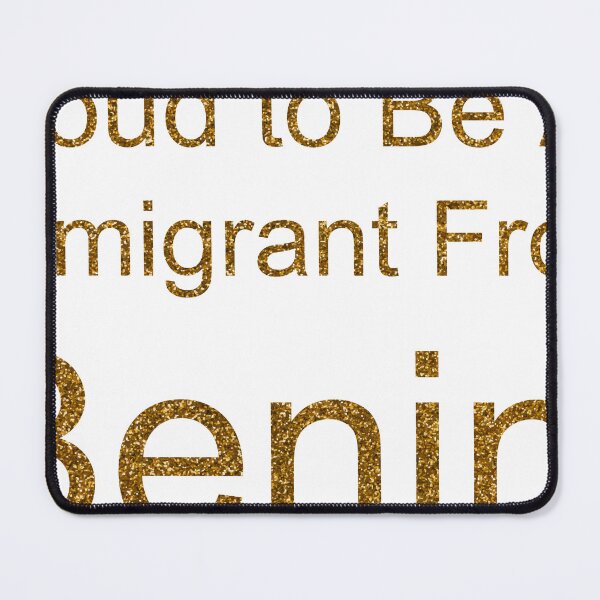Item preview, PROUD TO BE AN IMMIGRANT FROM BENIN SEQUIN designed and sold by TheIconSmith.
