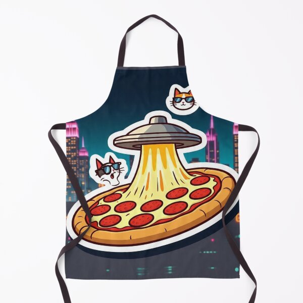 Item preview, Take Me to Your Pizza | Flying Saucer Cat Abduction designed and sold by Esterlane.