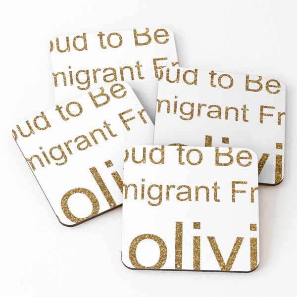 Item preview, PROUD TO BE AN IMMIGRANT FROM BOLIVIA SEQUIN designed and sold by TheIconSmith.