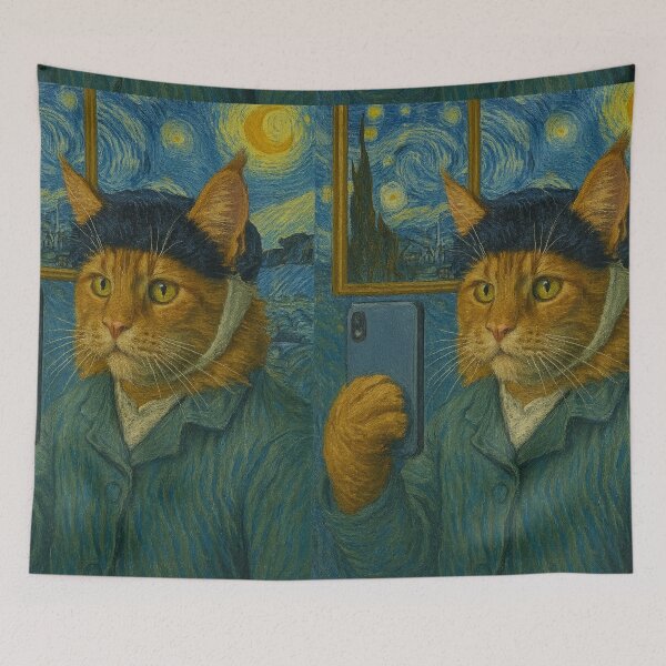 Item preview, Starry Maine Coon Seflie designed and sold by Skyla007.