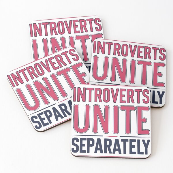 Item preview, Introverts Unite… Separately – Sarcastic Typography Design designed and sold by BestZoneStore.