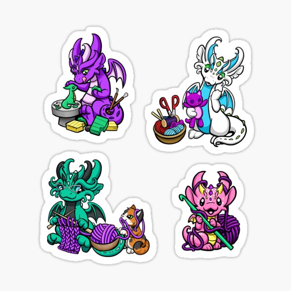 Craftsy Dragons Sticker Pack 1 Sticker