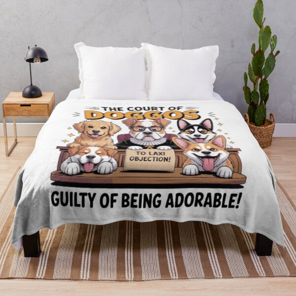 Item preview, Funny Dog Court T-Shirt – The Court of Doggos Cute Cartoon Design designed and sold by Petpixy.