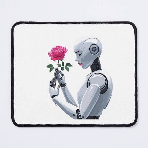 Item preview, Soft Circuit – Robot with a Flower Illustration designed and sold by BestZoneStore.