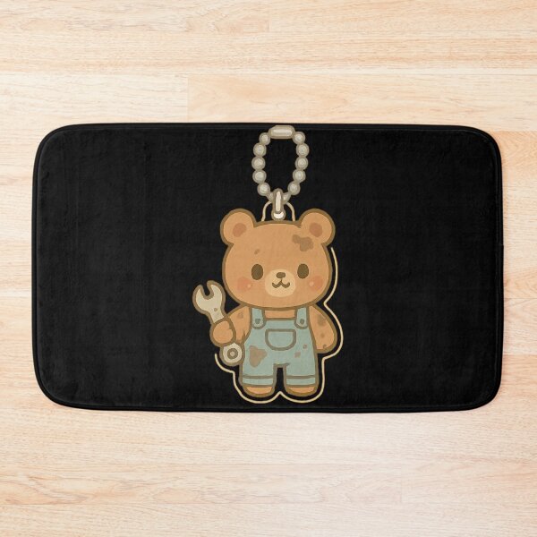 Item preview, Cute Bear Mechanic Kawaii keychain designed and sold by DamioPolArt.