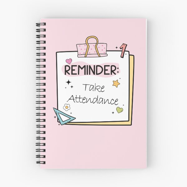 Item preview, Groovy Reminder: Take Attendance – Cute Post-it Note Illustration designed and sold by EmeraldeaArt.