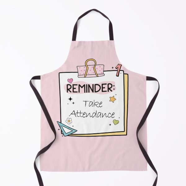 Item preview, Groovy Reminder: Take Attendance – Cute Post-it Note Illustration designed and sold by EmeraldeaArt.