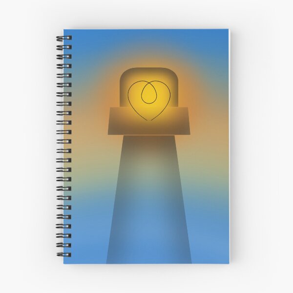 Item preview, Stylized lighthouse with heart designed and sold by moonlyfaith.