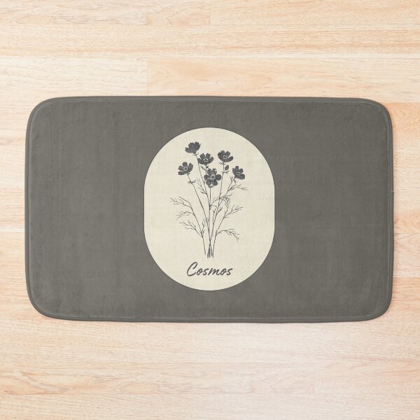 Item preview, Cosmos December Birth Flower Stamp Linen Flowers Label designed and sold by TackyTime.