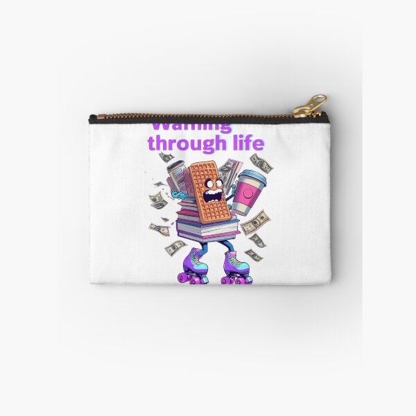 Item preview, Waffling Through Life – Breakfast Struggles Sticker designed and sold by Imaginarium of Chaos falcon88 .