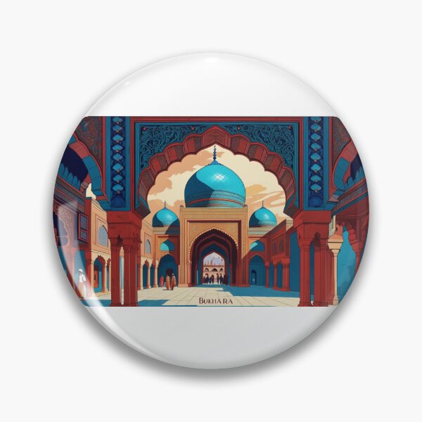 Item preview, Bukhara, Uzbekistan, design with Islamic architecture designed and sold by StormArte.