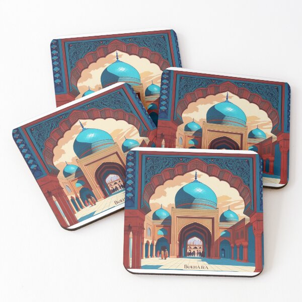 Item preview, Bukhara, Uzbekistan, design with Islamic architecture designed and sold by StormArte.