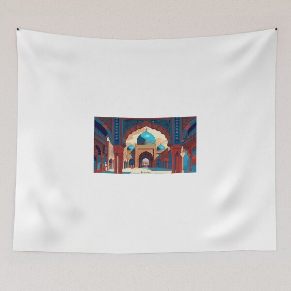 Item preview, Bukhara, Uzbekistan, design with Islamic architecture designed and sold by StormArte.