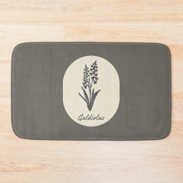 Item preview, Gladiolus August Birth Flower Stamp Linen Flowers Label designed and sold by TackyTime.
