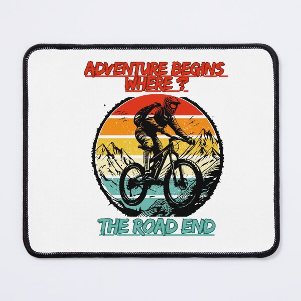 Item preview, Adventure Begins Where the Road Ends - Outdoor Travel Quote T-Shirt designed and sold by BonioArtLab.