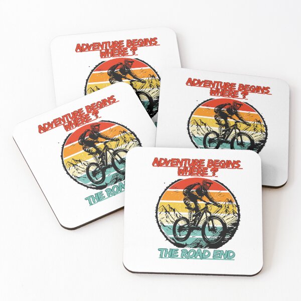 Item preview, Adventure Begins Where the Road Ends - Outdoor Travel Quote T-Shirt designed and sold by BonioArtLab.
