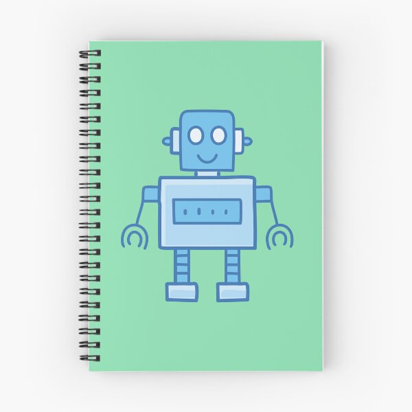 Item preview, little smiling blue robot designed and sold by ReZH-Creations.