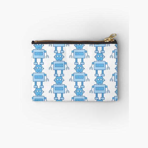 Item preview, little smiling blue robot designed and sold by ReZH-Creations.