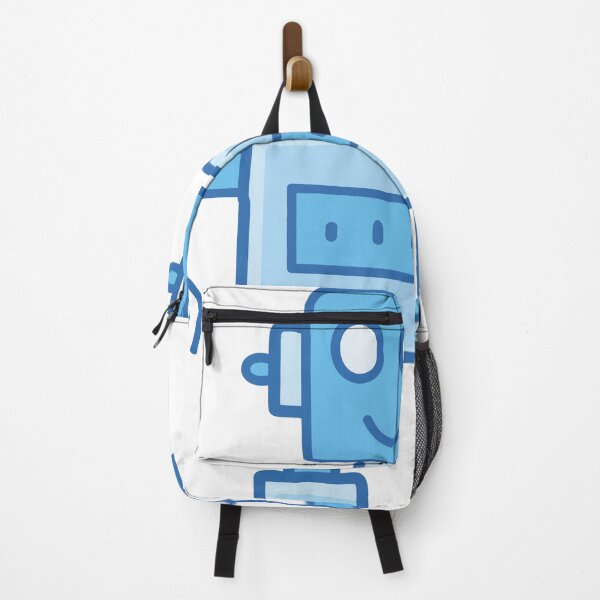 Item preview, little smiling blue robot designed and sold by ReZH-Creations.