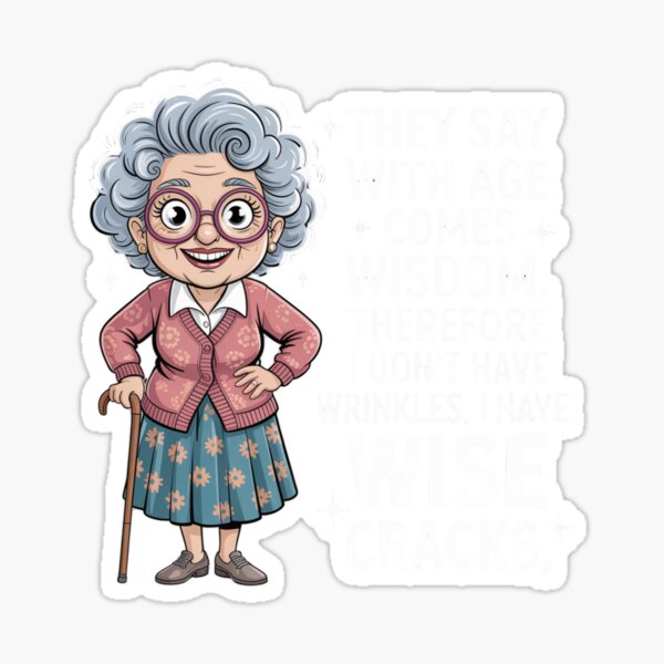 Item preview, Cute Woman They Say With Age Comes Wisdom Therefore T-Shirt designed and sold by Simasnaal.