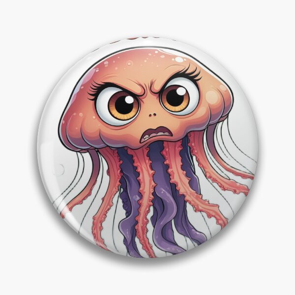 Item preview, Angry Jellyfish Please Don't Touch designed and sold by FishFriends.