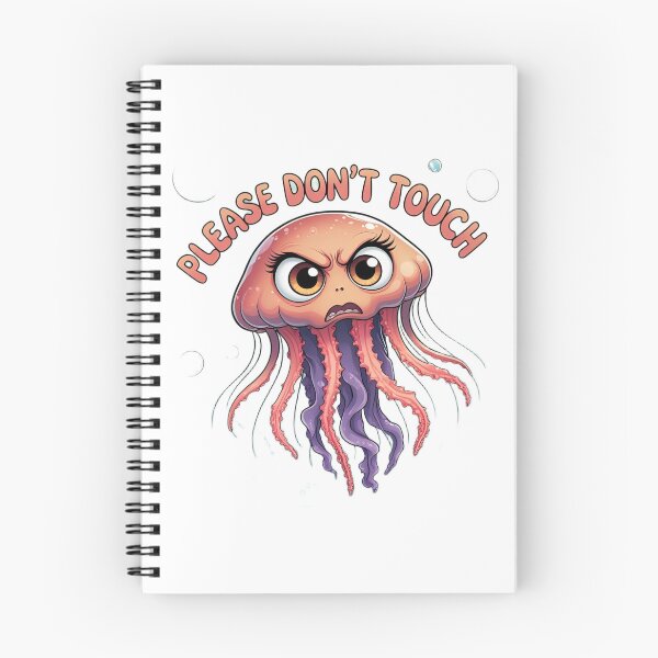 Item preview, Angry Jellyfish Please Don't Touch designed and sold by FishFriends.