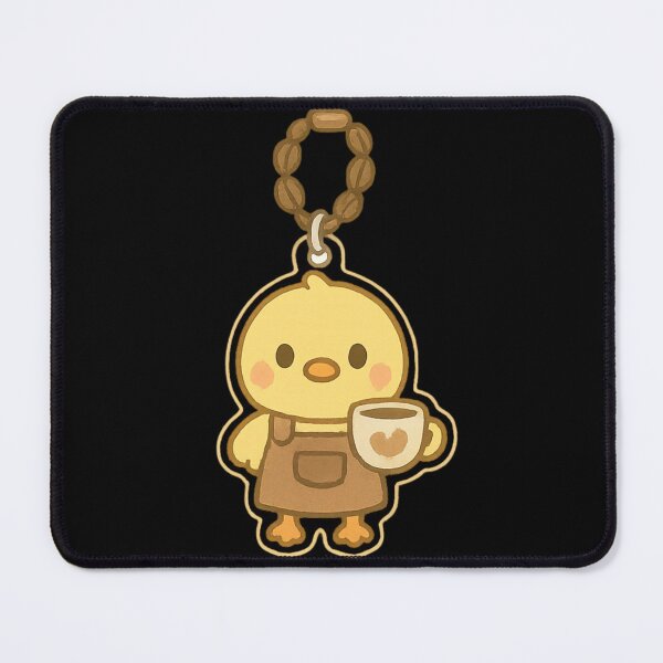Item preview, Cute Chick Barista Kawaii keychain designed and sold by DamioPolArt.