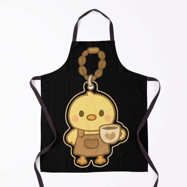 Item preview, Cute Chick Barista Kawaii keychain designed and sold by DamioPolArt.