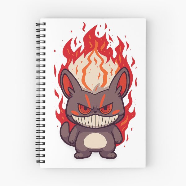 Item preview, Fiery Grin Cat – Cute but Dangerous Cartoon Flame Creature designed and sold by oneskyoneland.