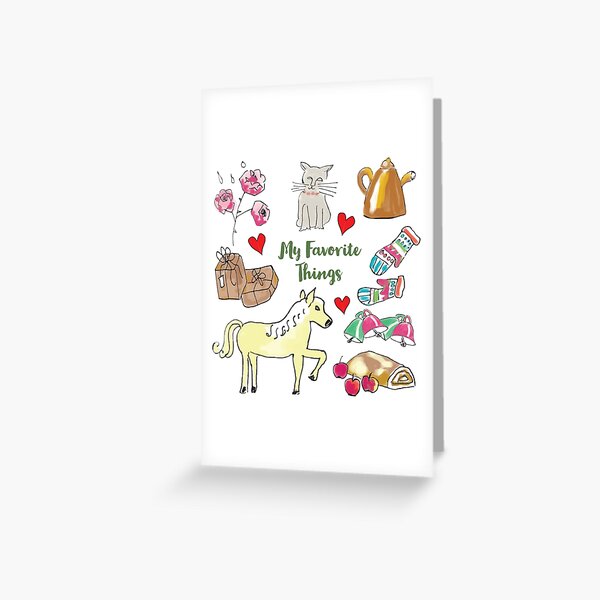 Item preview, Sound of Music My Favorite Things Hand Illustrated designed and sold by MaryKunzGoldman.