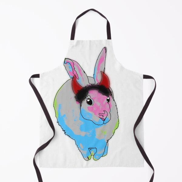 Item preview, Doe Eyed Bunny Wearing Devil Horns – animalzinhats designed and sold by Ashley’sAnimalz.