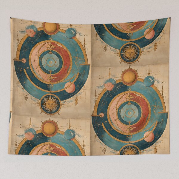 Item preview, Dark Academia Aesthetic: Scholarly Antique Astronomical Diagram designed and sold by bapupa.